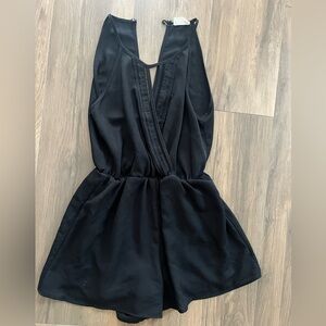 SIENNA SKY Romper Sleeveless Cutout Dressy Party Cocktail Size XS Black